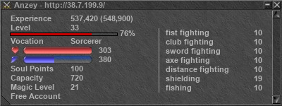 Signature for player Anzey