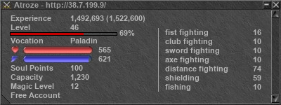 Signature for player Atroze