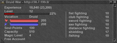 Signature for player Druid War