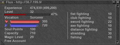 Signature for player Flux