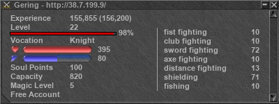 Signature for player Gering