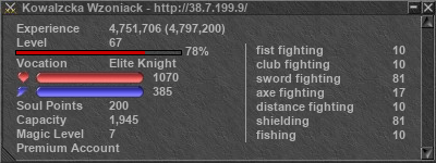 Signature for player Kowalzcka Wzoniack