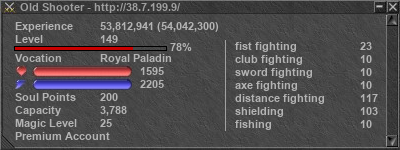 Signature for player Old Shooter