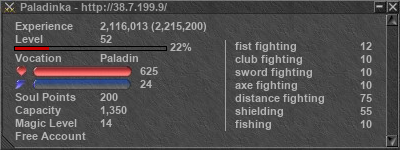 Signature for player Paladinka