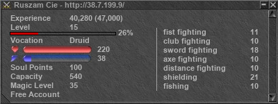 Signature for player Ruszam Cie