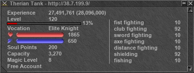 Signature for player Therian Tank