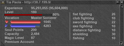 Signature for player Tia Paola